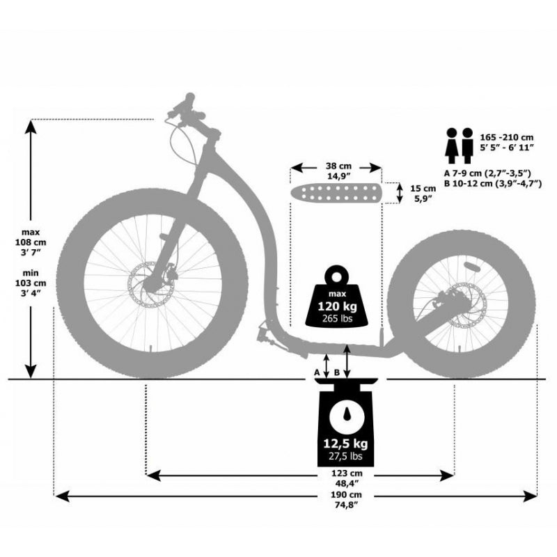 Kickbike FAT MAX 26/20